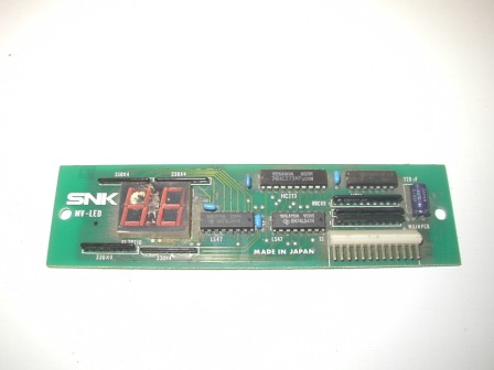 Neo Geo Credit PCB (Item #10) (Working / Has Dirty And Scratched LED) $44.99